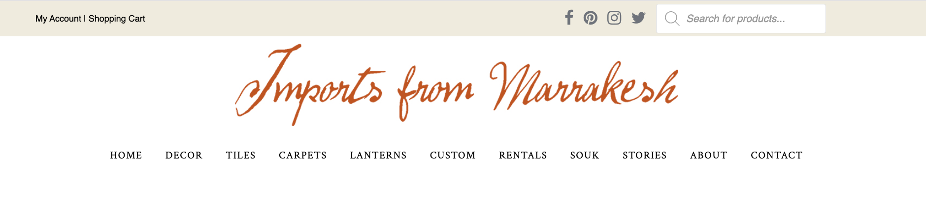Existing IFM site navigation