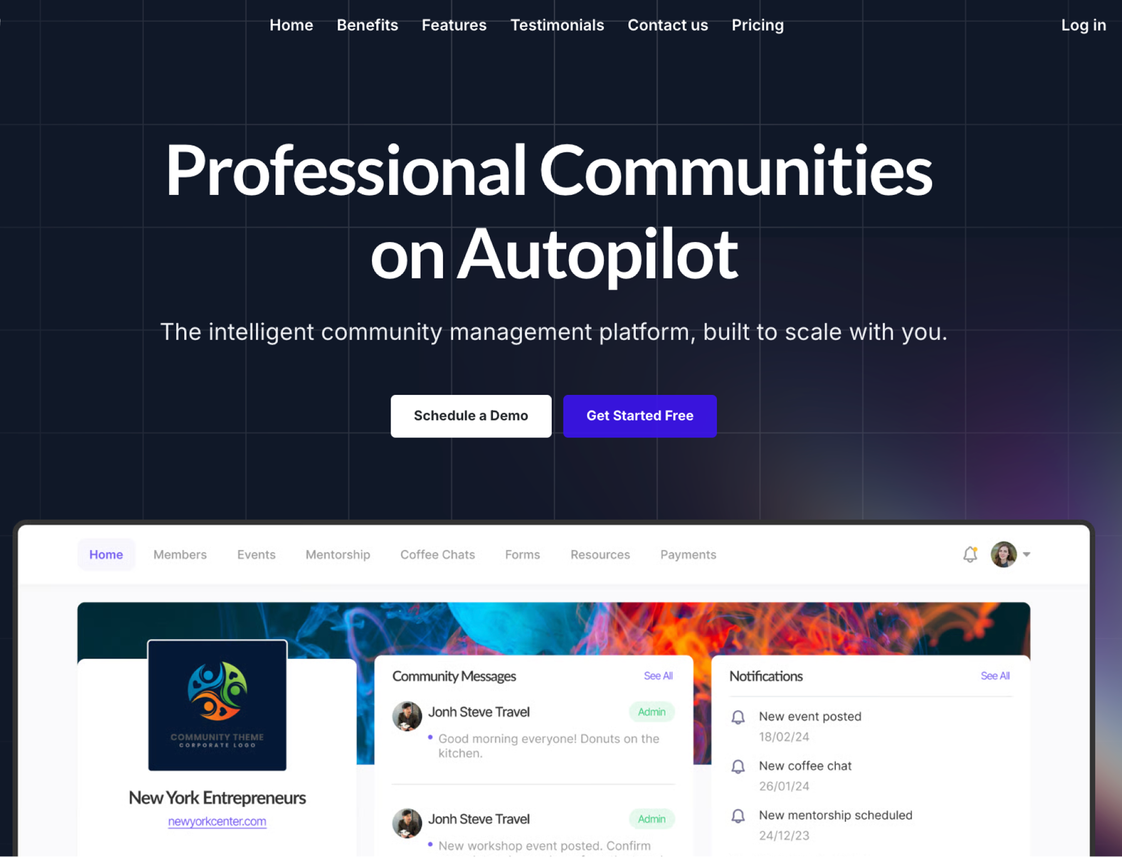 Shaker's existing landing page